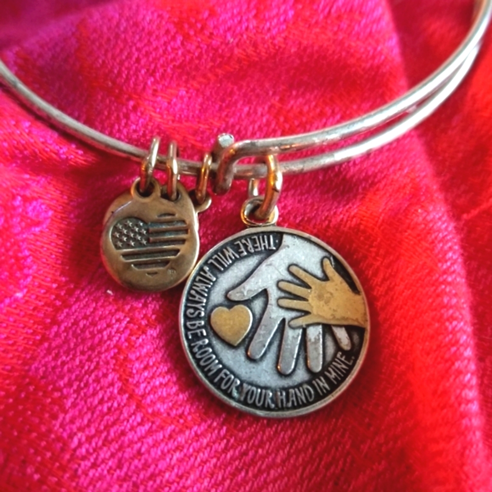 Alex and Ani There will always be room for your hand in mine 2018 silver tone